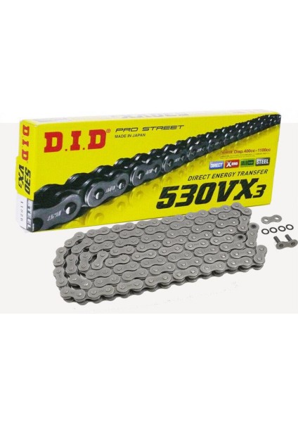 DID-530VX3 (ÇELIK)-112 Zincir Suzukı Hayabusa Gsx-R 1300 1300CC (1997-2007)