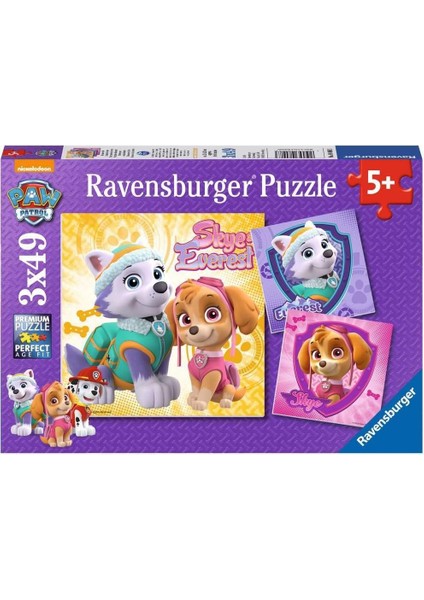 3 x 49 Parça Puzzle P Parçaskye (80083)