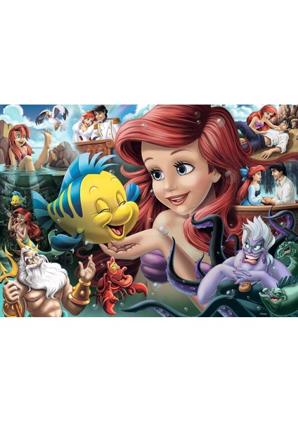 169634 1000 Parçalı Puzzle Disney Ariel, Renkli