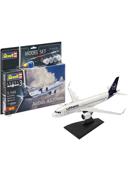 63942 M.set Airbus A320 Lufthansa, Çok Renkli