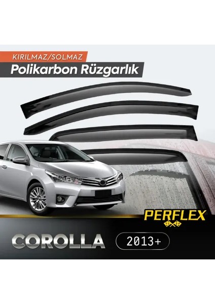 Perflex Polikarbon Kırılmaz Rüzgarlık V2 Mugen Toyota Corolla 2013+