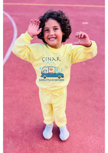 Isme Özel Pamuklu Unisex Bebek Takım