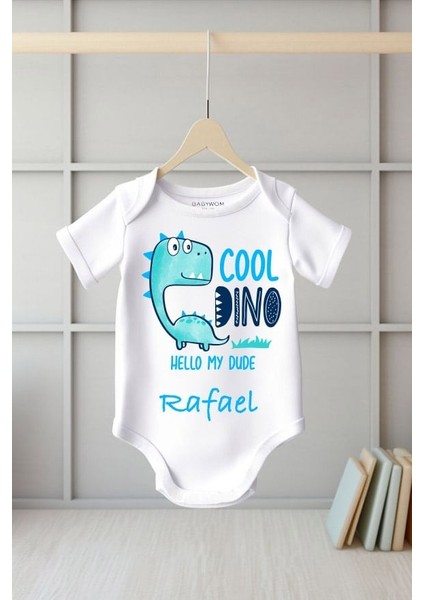 Dinazor Baskılı Pamuklu Bebek Zıbını