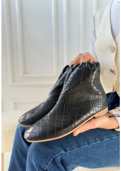 Barxi Siyah Cilt Desenli Bot fiyatları