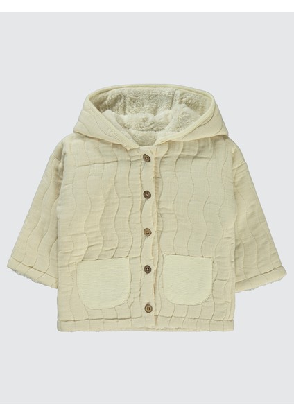 Erkek Bebek Mont 6-18 Ay Ekru