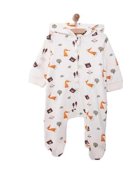HelloBaby Yenidoğan Kapüşonlu Tulum Erkek Bebek