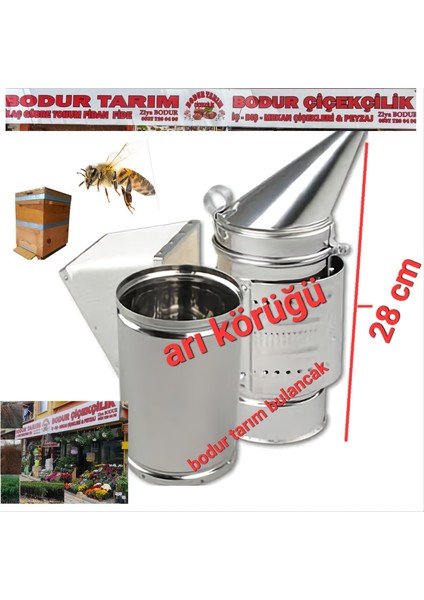 Arıcı Körüğü Kovalı Galvanizli Paslanmaz Vinleks Deri