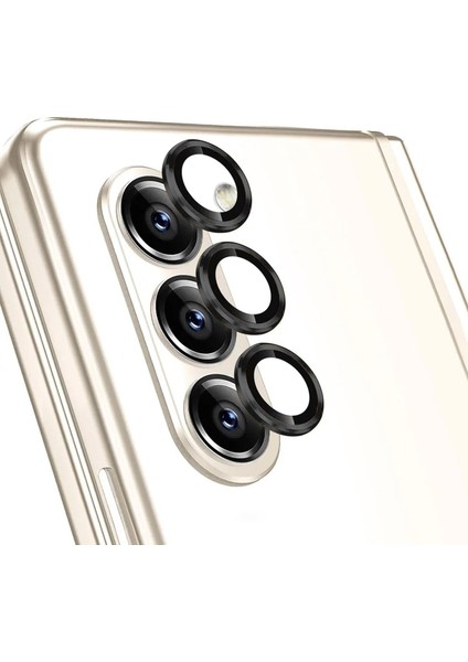 Samsung Galaxy Z Fold 5 Tekli Kamera Lens Koruma Camı Siyah