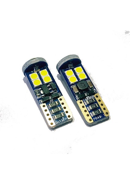 T10 3030 Chip 12Smd 450 Lumen Beyaz Led Ampul Aktif Canbus- 3030 Chipset