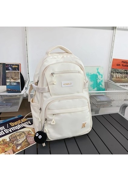 Joypessıe Moda Genç Su Geçirmez Sırt Çantası Lise Kız Erkek Okul Çantası Naylon Siyah Sırt Çantası Kadın Dizüstü Mochila (Yurt Dışından)