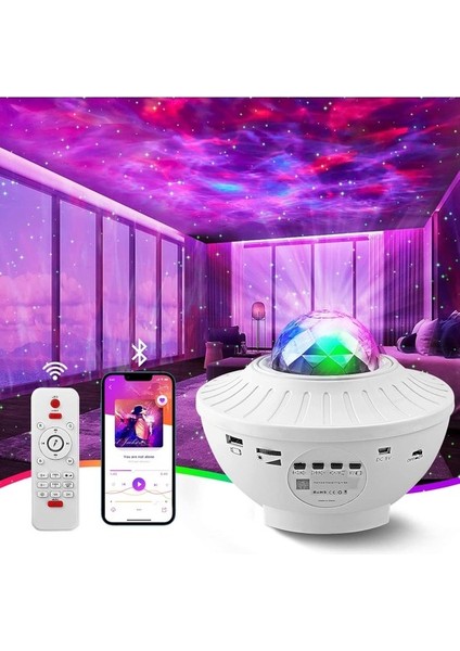 Galaxy Light Projector, Star Projector Night Light For Kids, 5 In 1 Sky Light With Remote Control, Bluetooth Music Speaker, Star Lights Sky Light For Bedroom Ceiling For Adults (Yurt Dışından)