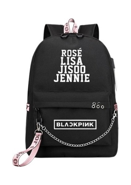 Ymhddx Star Shopp Blackpink Temalı Kampüs Kapasiteli Sırt Çantası (Yurt Dışından)