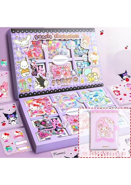 Liugong Sticker Hediye Kutusu Tatlı Partisi Sanrio El Ledger Karikatür Defter (Yurt Dışından)