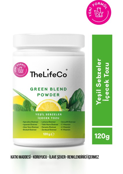 Yeşil Sebzeler İçecek Tozu (Green Blend) 120g