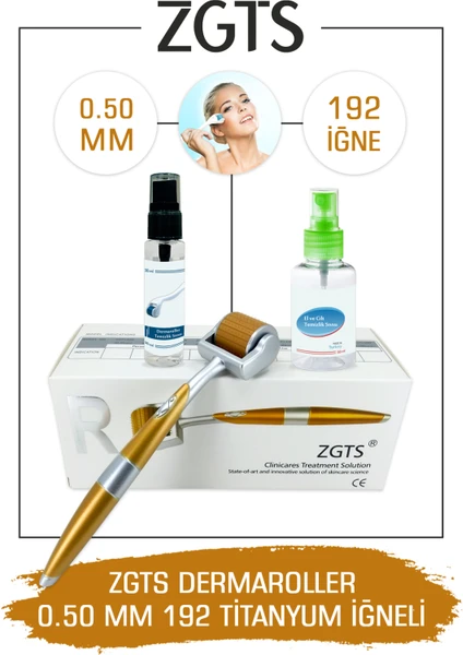 Zgts Gold Line 0.50mm Titanyum 192 İğneli Derma Roller