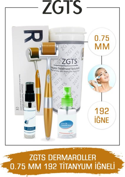 0.75mm Titanyum 192 İğneli Derma Roller