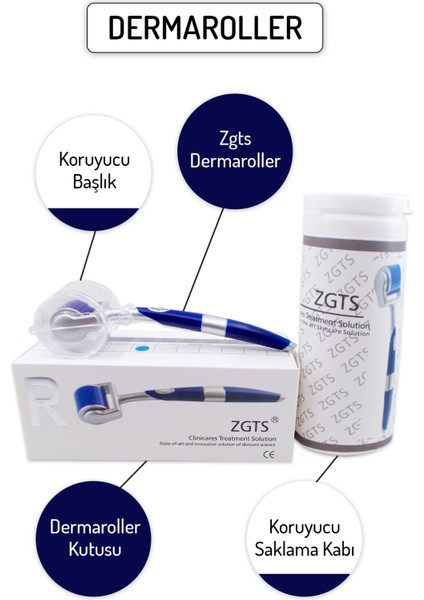 Zgts Blue Dermaroller Titanyum 192 Derma Roller fiyatları