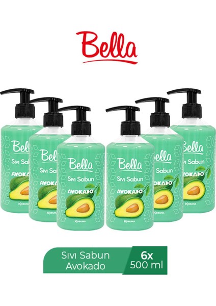 Sıvı Sabun Avokado 500 ml x 6 Adet