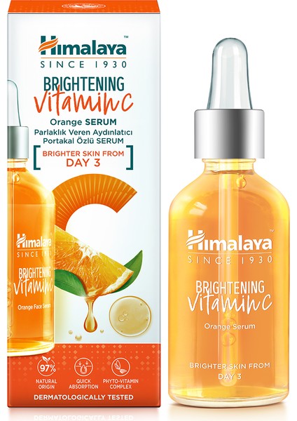 Parlaklık Veren Aydınlatıcı Vitamin C Portakal Özlü Serum 30ml, Cilt Yenileyici, Niasinamid