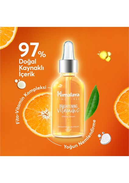 Parlaklık Veren Aydınlatıcı Vitamin C Portakal Özlü Serum 30ml, Cilt Yenileyici, Niasinamid