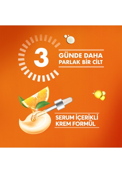 Vitamin C Parlaklık Veren Ton Eşitleyici Portakal Özlü Serum Içerikli Nemlendirici 50 Ml, C Vitamini