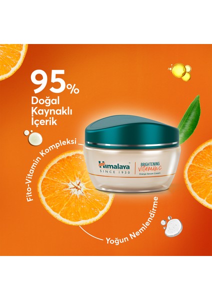 Vitamin C Parlaklık Veren Ton Eşitleyici Portakal Özlü Serum Içerikli Nemlendirici 50 Ml, C Vitamini