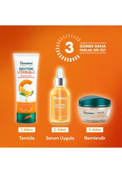 Vitamin C Parlaklık Veren Ton Eşitleyici Portakal Özlü Serum Içerikli Nemlendirici 50 Ml, C Vitamini