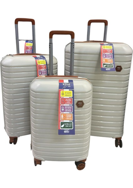 Legend Model Polypropilen 3'lü Bavul Set