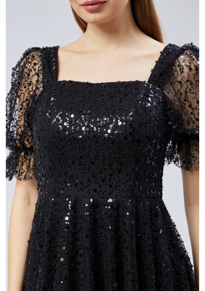 Kalp Yaka Inci Boncuklu Abiye Elbise fiyatları