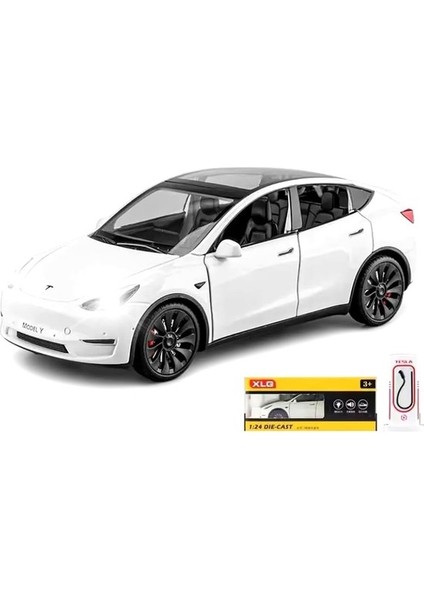 1:24 Ölçekli Model Y Alaşım Araba Modeli Çocuklar Için Döküm Oyuncak Araçlar, Tesla Araba Modeli (Yurt Dışından)