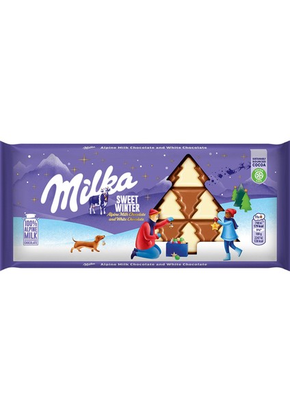 Sweet Winter Yılbaşı Tablet Çikolata 100 gr - 5 Adet