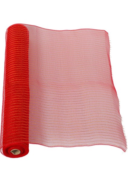 Kırmızı Simli Dekor Rulo 50 cm x 9,14M