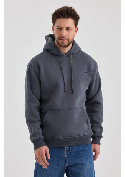 Kapüşonlu Sweatshirt(3 Iplik Şardonlu)