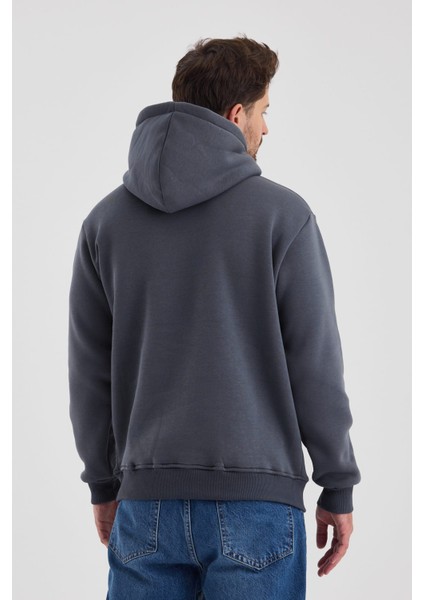 Kapüşonlu Sweatshirt(3 Iplik Şardonlu)