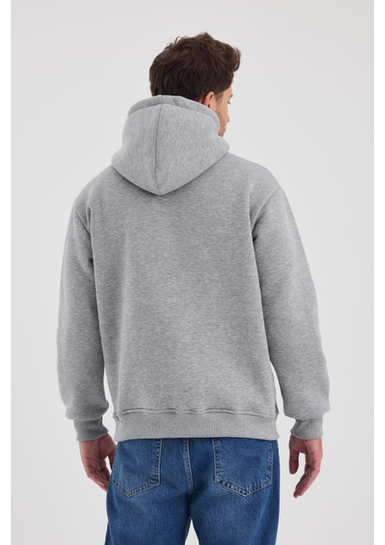 Kapüşonlu Sweatshirt(3 Iplik Şardonlu)