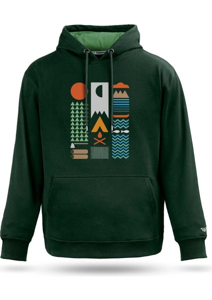 Kamp Bauhaus Tasarım Kapşonlu Sweatshirt