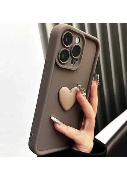 Apple iPhone Vizon Kalp Detaylı Yumuşak Silikon Kamera Korumalı Telefon Kılıfı fiyatları
