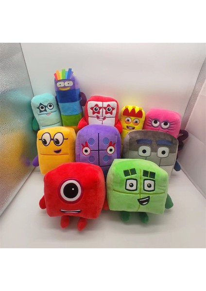 Çocuk Aydınlanma Animasyonu Numberblocks Peluş Oyuncak Bebek (Yurt Dışından)