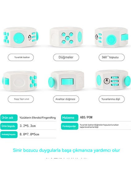 Stres Azaltma Yüzüklerinin Efendisi Havalandırma Oyuncakları Çok Oyunlu Yüzükler Yeni ve Egzotik (Yurt Dışından)