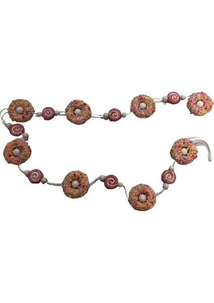 Garland Donut Şeker Dekor 150 cm