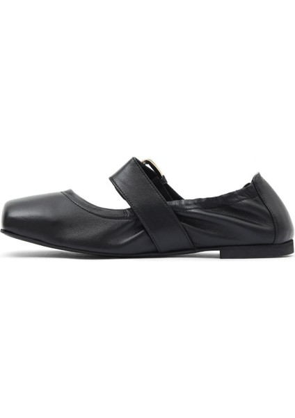 Siyah Deri Kadın Babet 30WA23629 30WA23629 modelleri