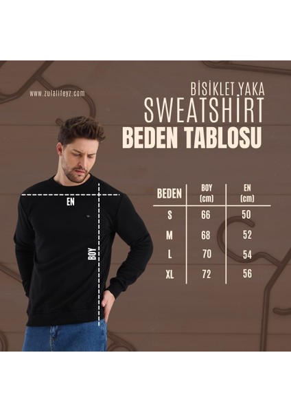 Sweatshirt unisex (Bisiklet Yaka 3iplik)