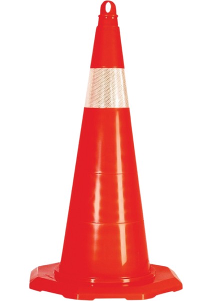 Tek Reflektörlü Esnek Trafik Konisi 70CM