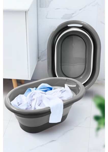 Büyük Boy Katlanır Çamaşır Sepeti 25 Litre - Katlanabilir Katlanabilen Kirli Temiz Çamaşır Selesi modelleri
