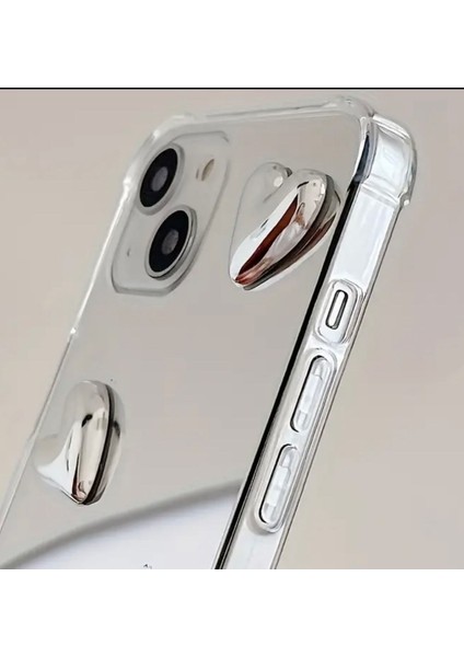 Apple iPhone Gümüş Kalp Detaylı Telefon Kılıfı indirimleri