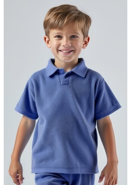 Renato Koloni Mavi Havlu Erkek Çocuk Tshirt