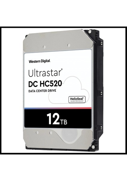 Ultrastar, HUH721212ALE604, 3.5&quot;, 12TB, 256MB, 7200 Rpm, 7/24 Enterprise, Data Center-Güvenlik-Nas-Server, HDD (Dc HC520) (0F30146)