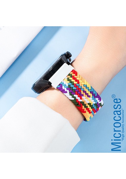 Xiaomi Redmi Watch 5 Active ile Uyumlu Esnek Örgülü Kumaş Kordon Kayış - KY29