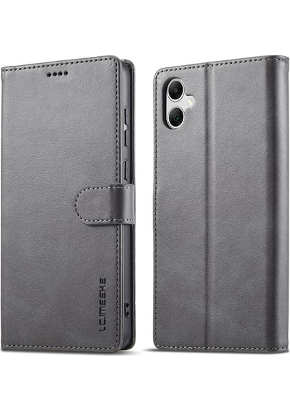 Samsung Galaxy A06 Buzağı Dokulu Pu Deri Standlı Cüzdan Telefon Kılıfı (Yurt Dışından)