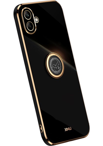 Samsung Galaxy A06 Halka Kickstand Galvanik Tpu Telefon Kapağı (Yurt Dışından)